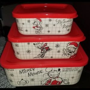 Disney Christmas Mickey Minnie food storage